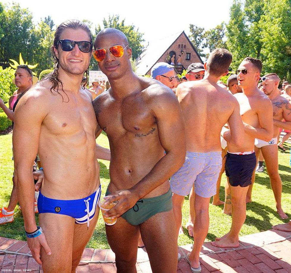 This pool party was so hot, you actually had to get in the water to cool down.