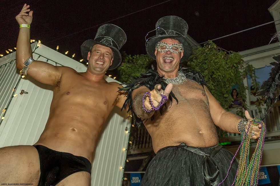 This year\u2019s Fantasy Fest theme was \u201cTime Travel Unravels.\u201d Partygoers traveled nearly naked through the costumes of past civilizations.