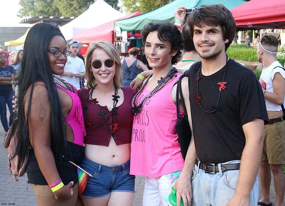 Thousands gathered in downtown Louisville for the 17th annual Kentuckiana Pride festival, parade, and concert.