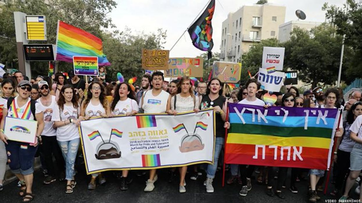 Thousands March In Jerusalem Gay Pride Parade