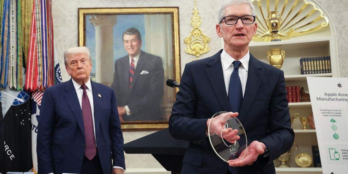 Donald Trump's buddy Tim Cook swears he is 'not a political person'