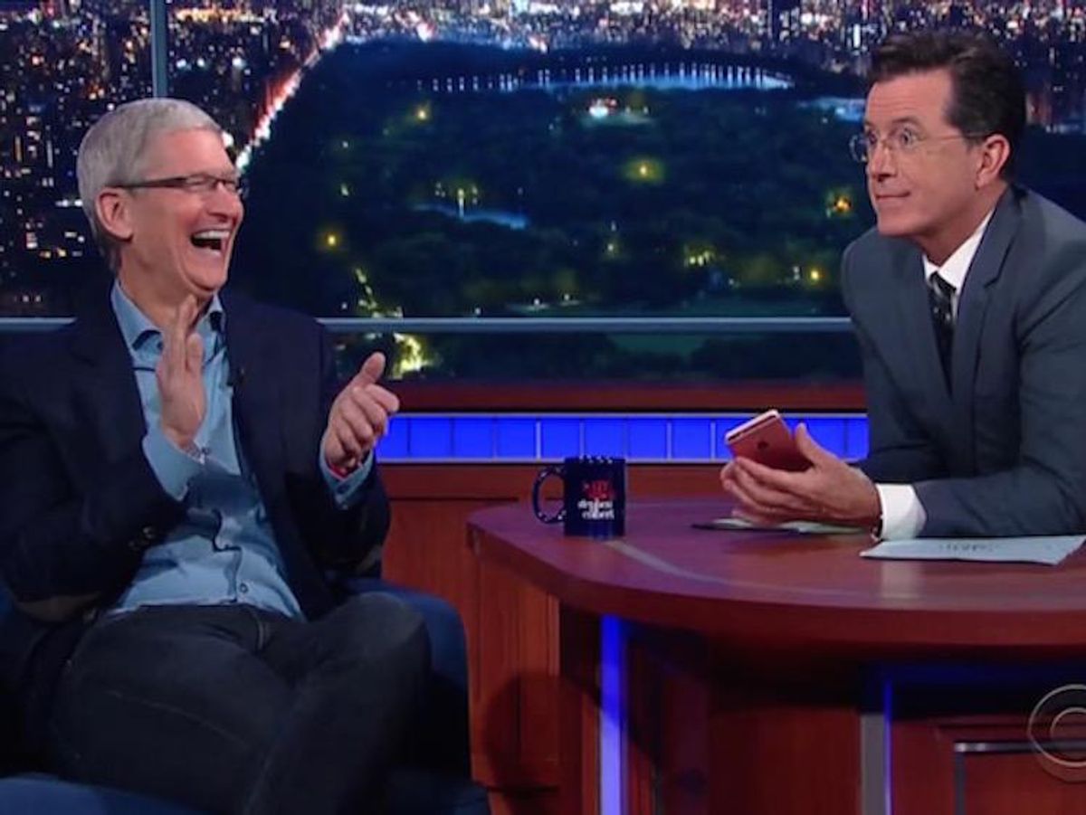 Tim Cook on The Late Show with Stephen Colbert