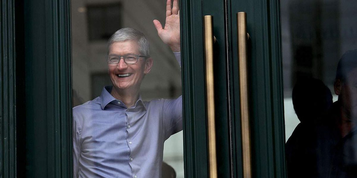 Tim Cook wants you to touch grass. That's rich