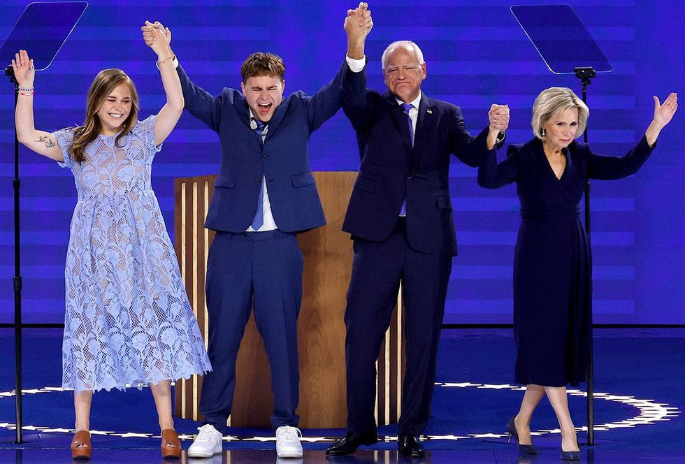 Tim Walz Family daughter Hope son Gus wife Gwen photo gallery list best quotes moments DNC 2024 democratic national convention
