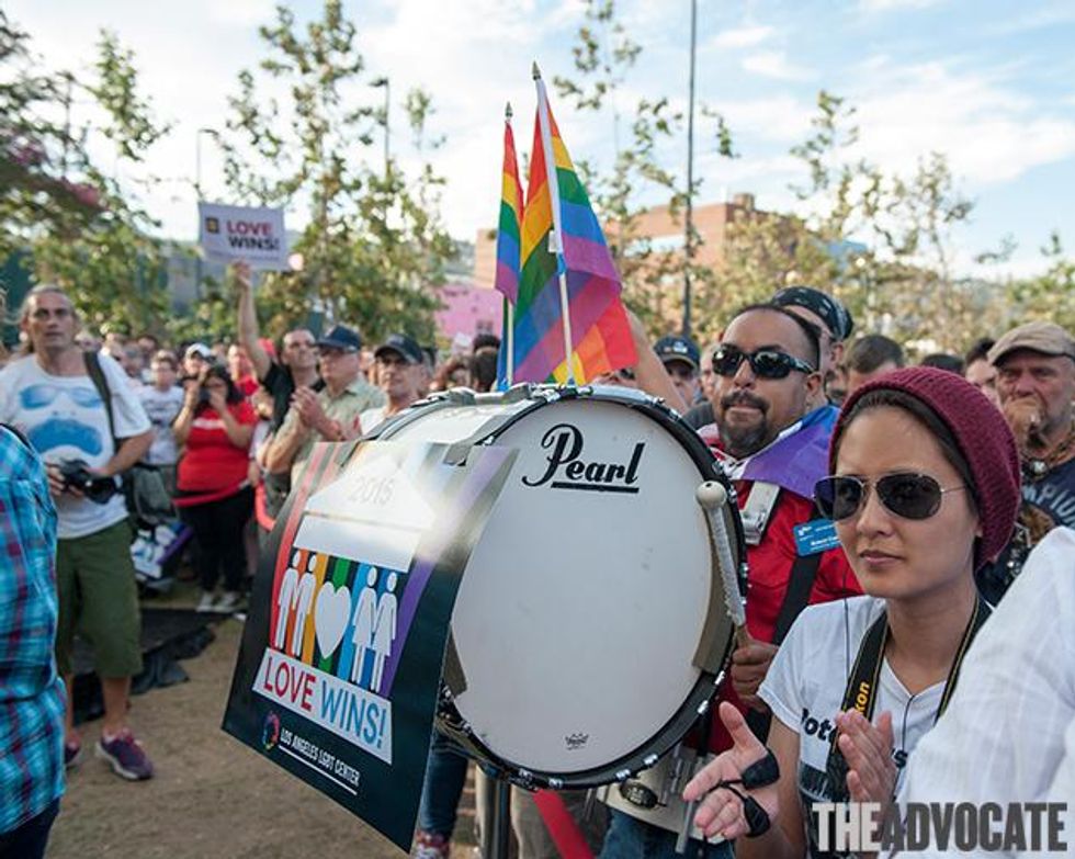 To the beat of a different drum.