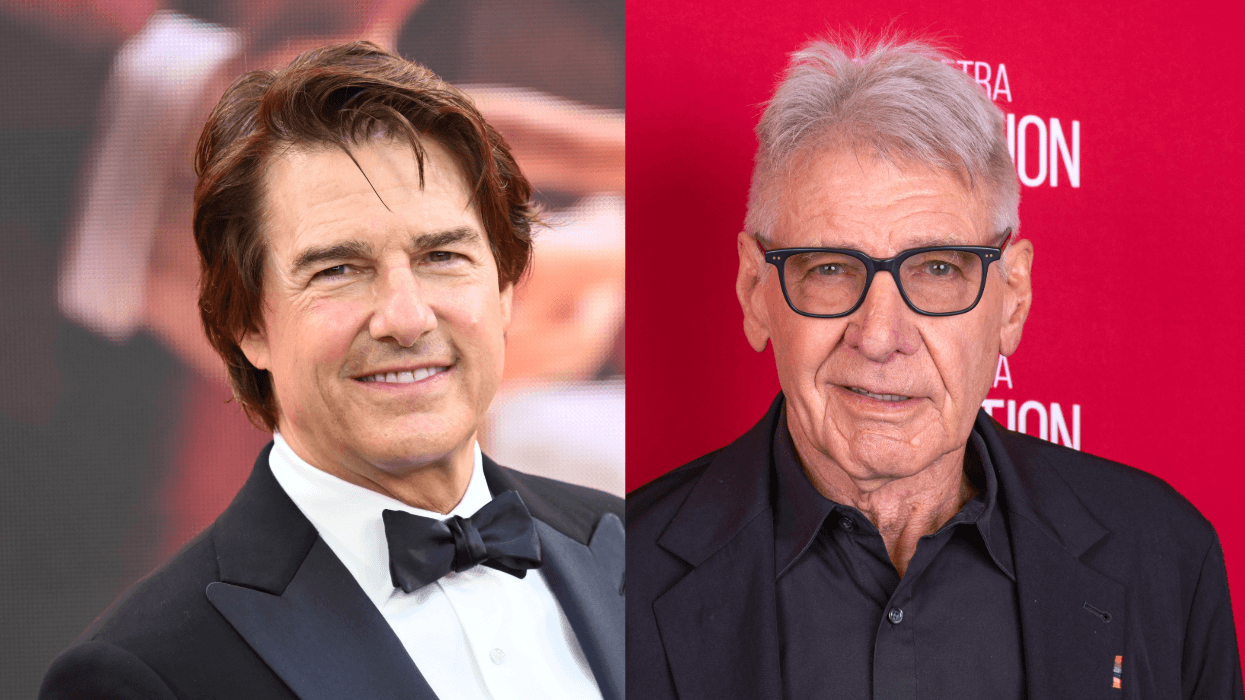Tom Cruise and Harrison Ford