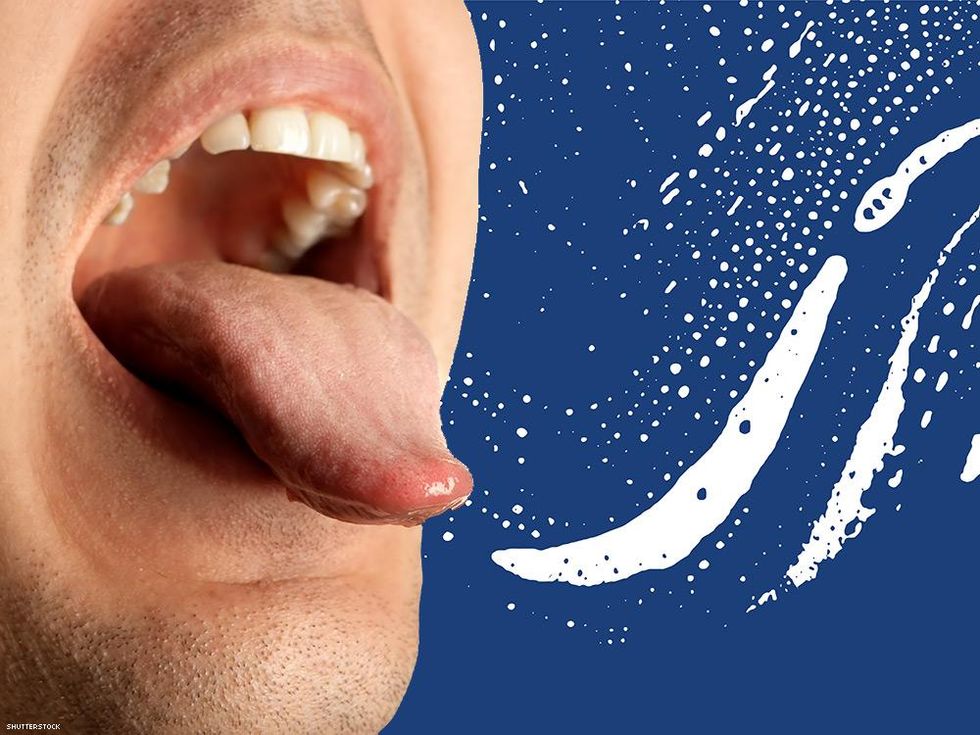 tongue out illustration