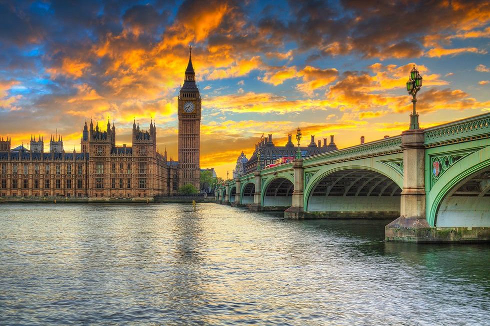 Top 15 safest countries for LGBTQ+ travelers - Big Ben and Westminster Palace at twilight in London, United Kingdom