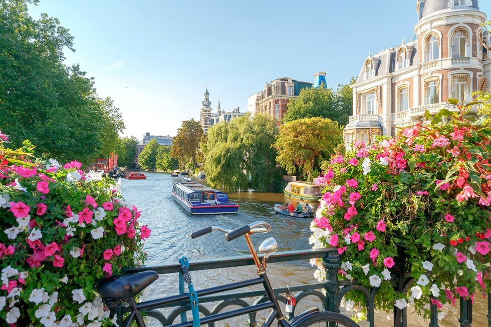 Top 15 safest countries for LGBTQ+ travelers - The picturesque canals of Amsterdam, The Netherlands