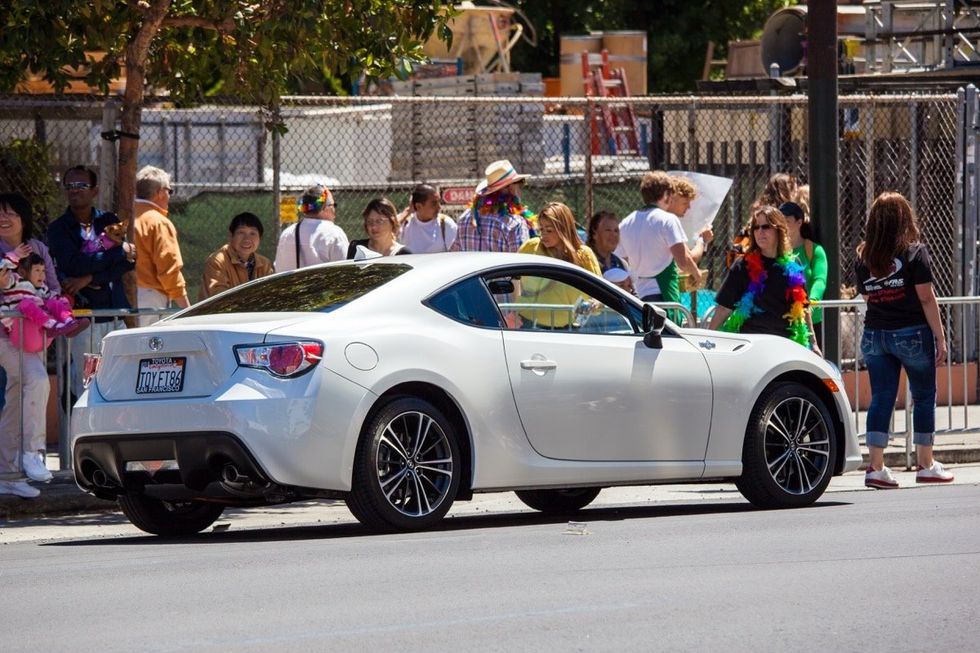 Toyota car among Pride Month event attendees