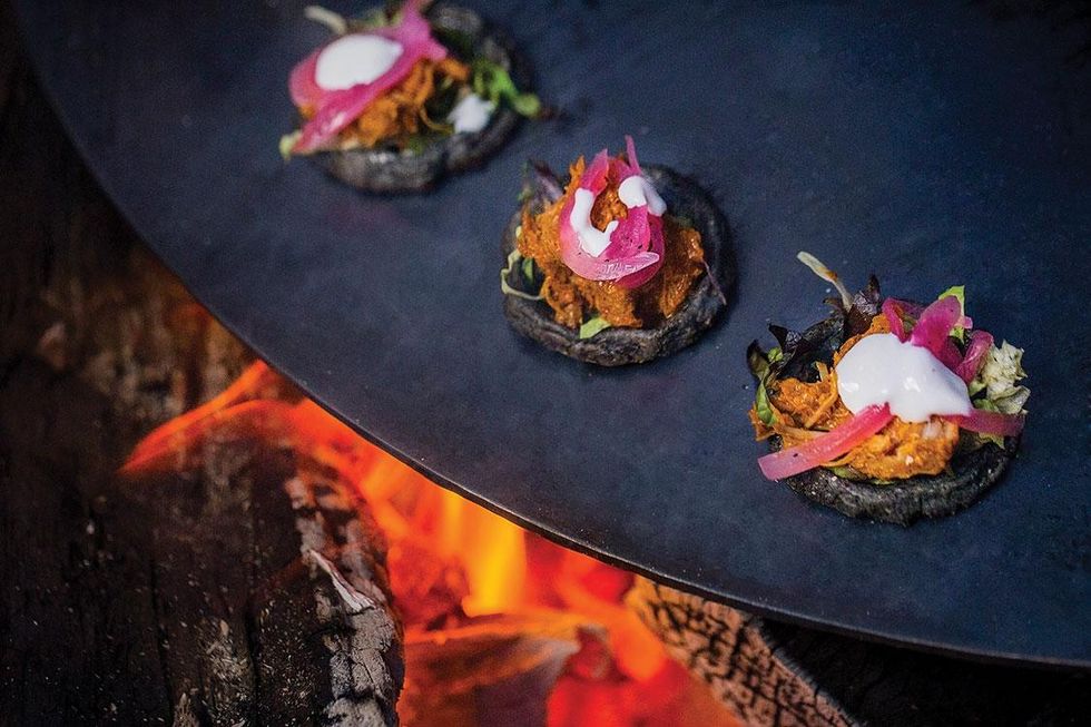 Traditional Mayan cuisine in Mexico