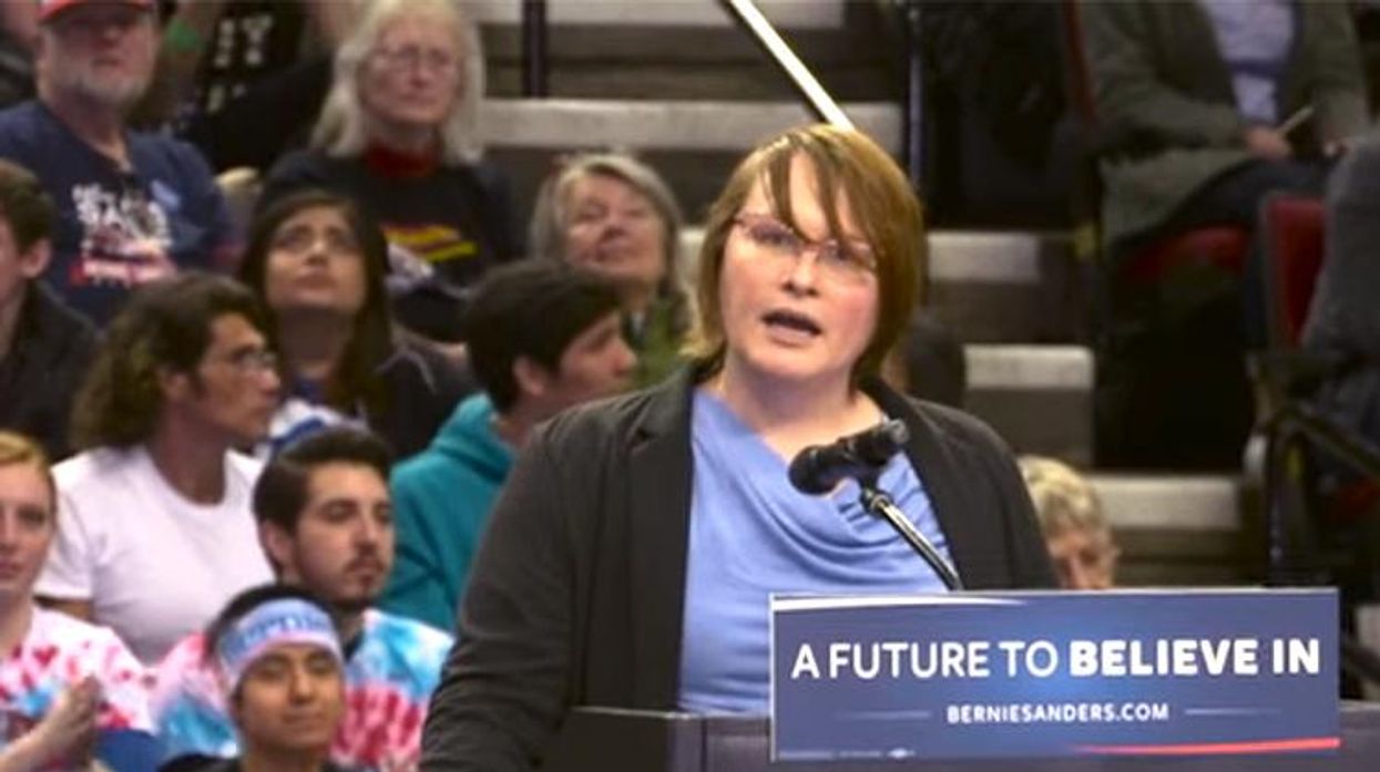 trans activist, bernie sanders
