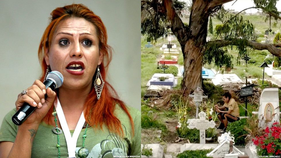 Trans activist Kenya Cuevas and a Mexican cemetery