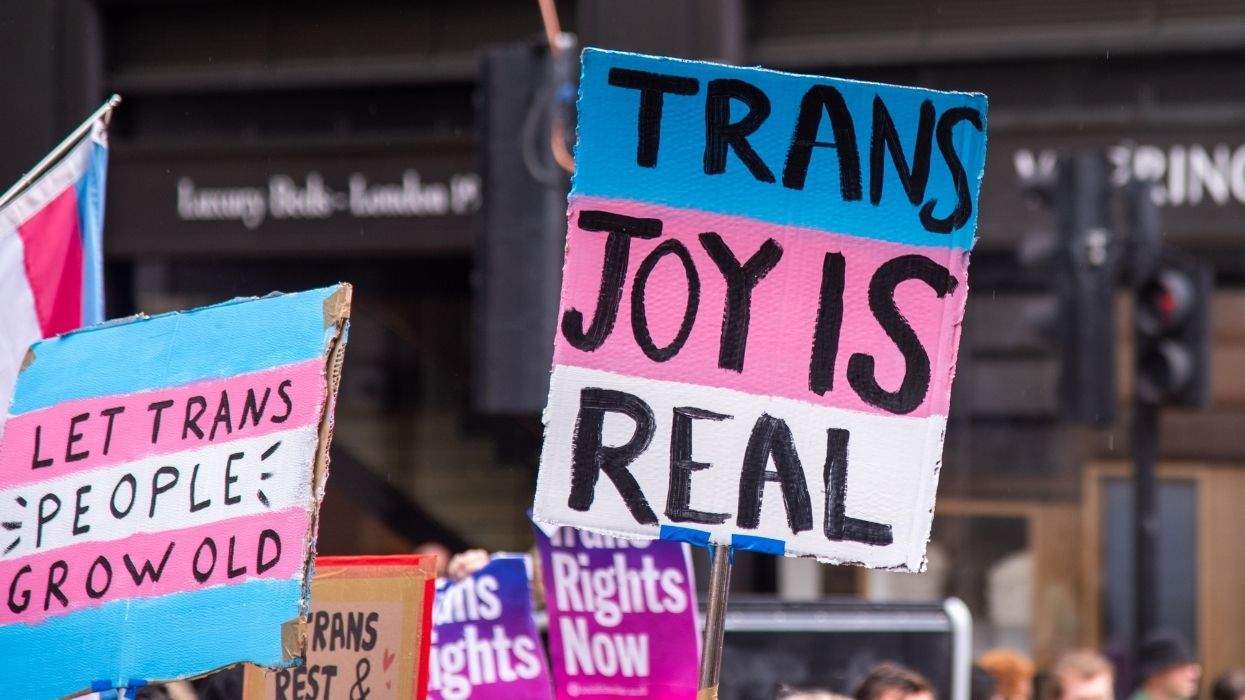 trans joy is real sign