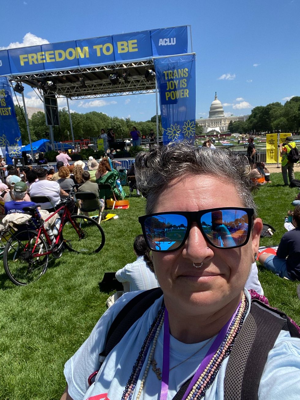 Trans Pride DC 2025 weekend festivities including ACLU Freedom to Be Monument