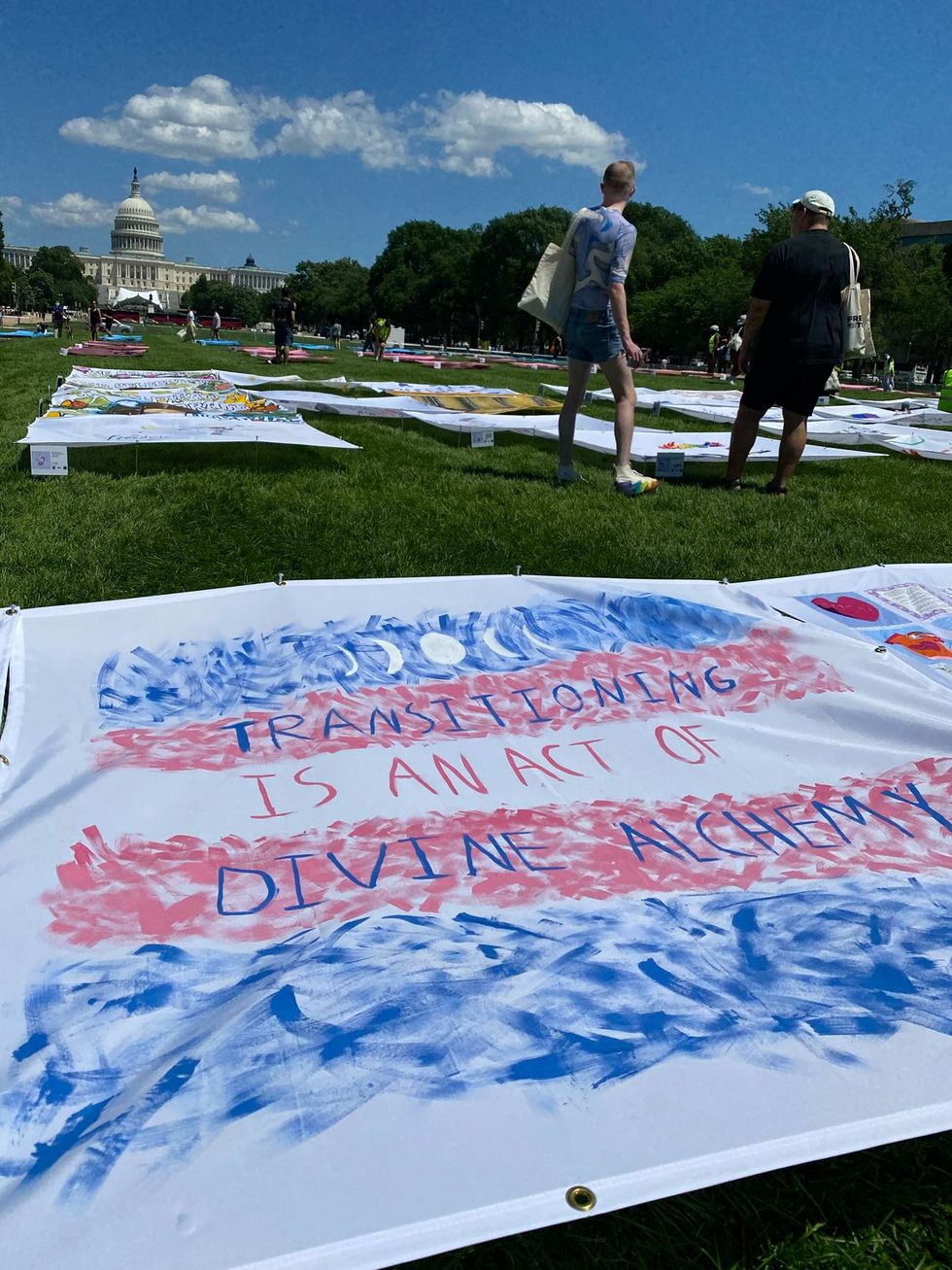 Trans Pride DC 2025 weekend festivities including ACLU Freedom to Be Monument
