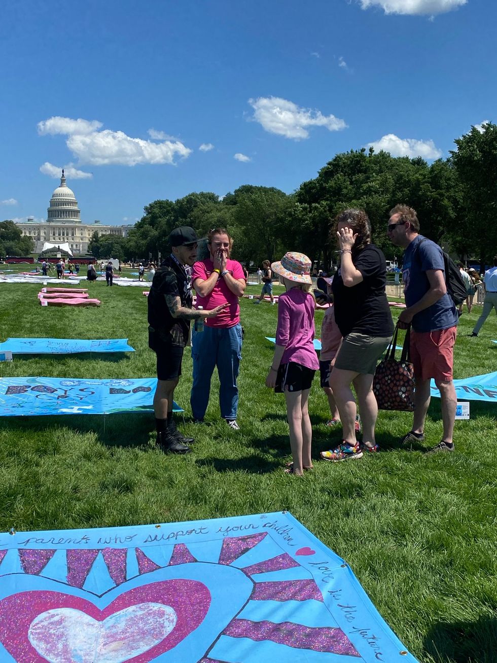Trans Pride DC 2025 weekend festivities including ACLU Freedom to Be Monument