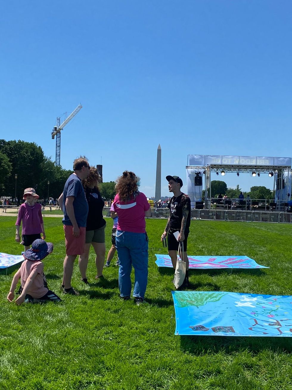 Trans Pride DC 2025 weekend festivities including ACLU Freedom to Be Monument