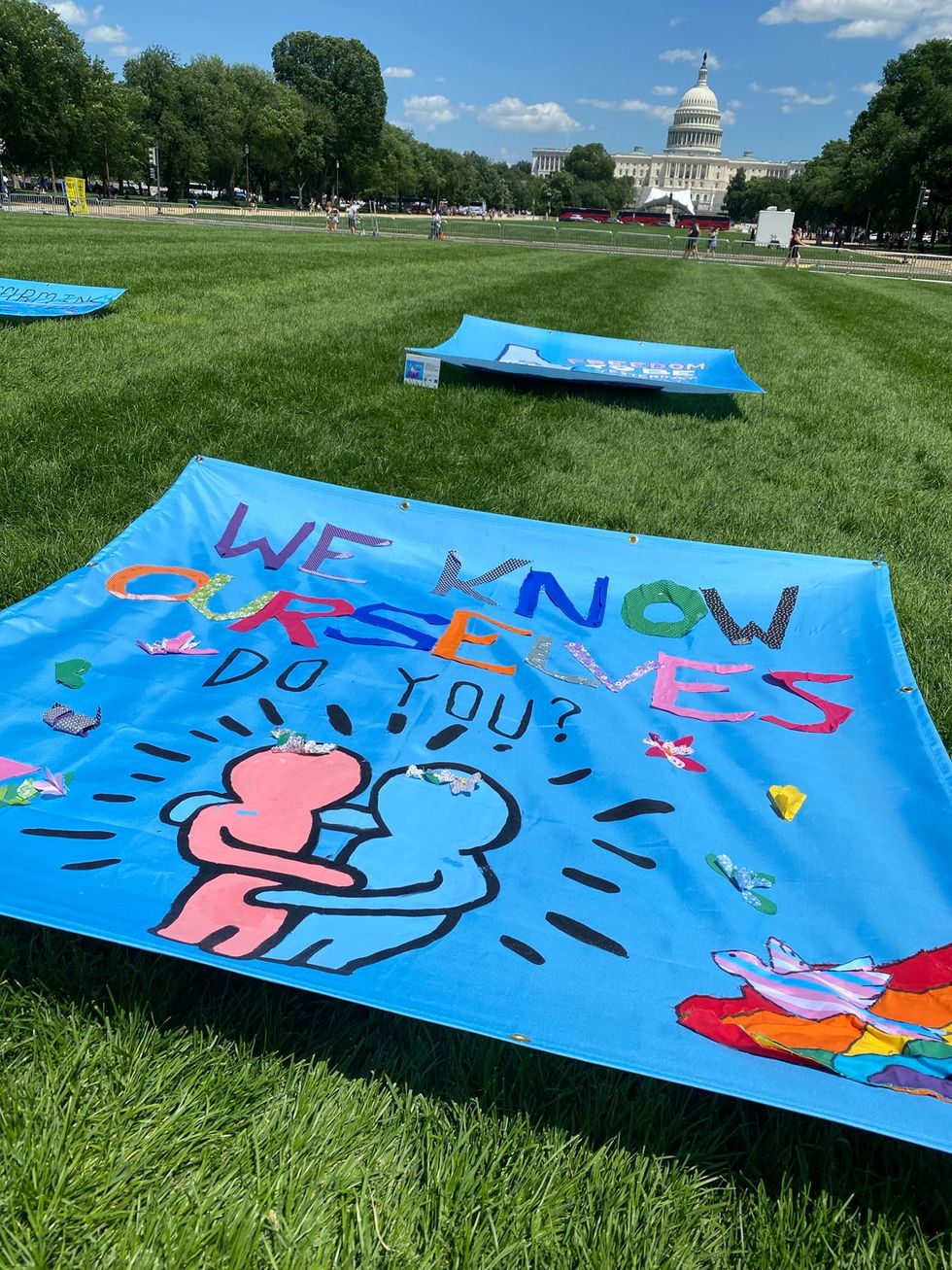 Trans Pride DC 2025 weekend festivities including ACLU Freedom to Be Monument