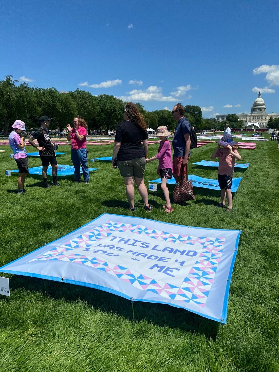 Trans Pride DC 2025 weekend festivities including ACLU Freedom to Be Monument