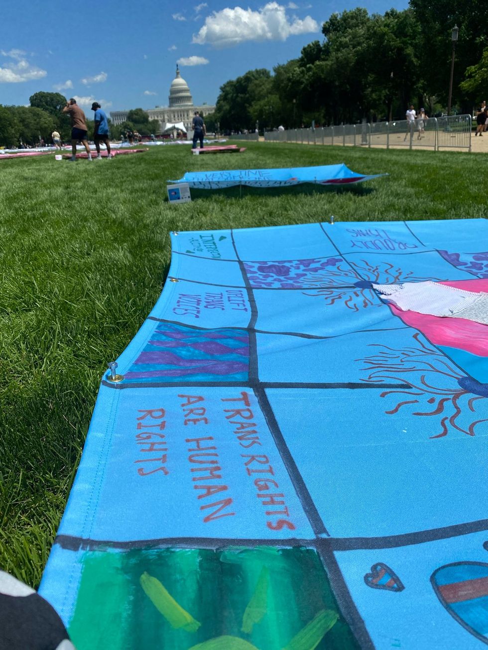 Trans Pride DC 2025 weekend festivities including ACLU Freedom to Be Monument
