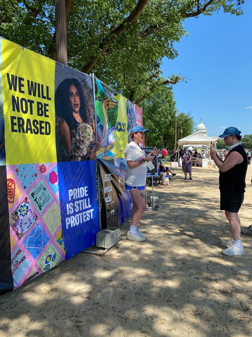 Trans Pride DC 2025 weekend festivities including ACLU Freedom to Be Monument