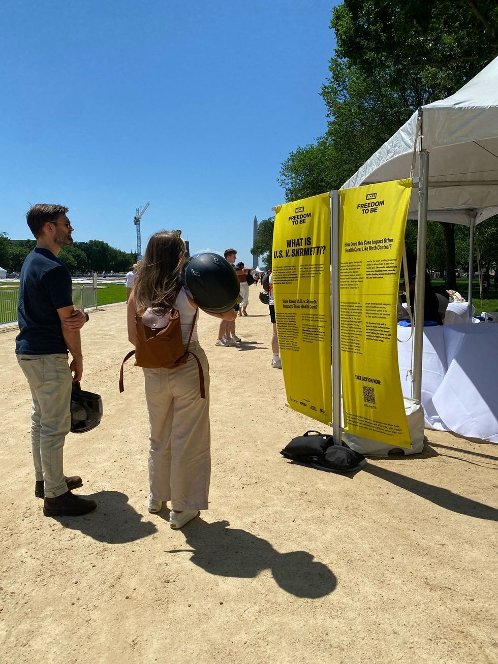 Trans Pride DC 2025 weekend festivities including ACLU Freedom to Be Monument