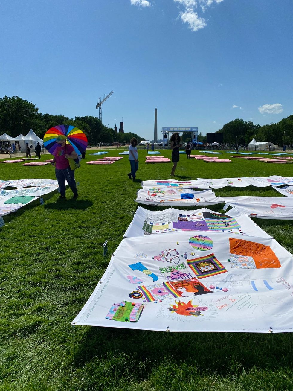 Trans Pride DC 2025 weekend festivities including ACLU Freedom to Be Monument