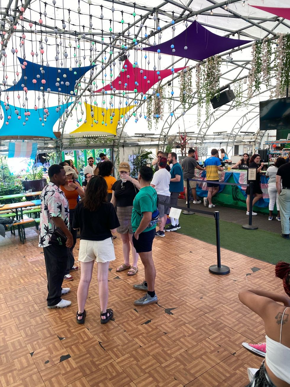 Trans Pride DC 2025 weekend festivities including Sunday Funday party at Wunder Garten