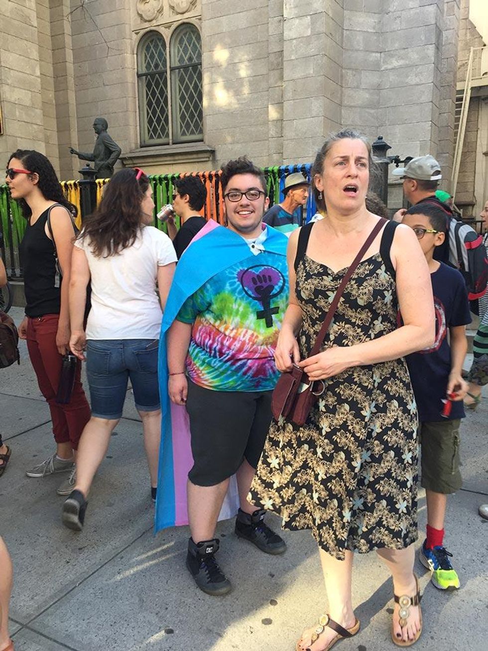 Trans pride was in full effect.