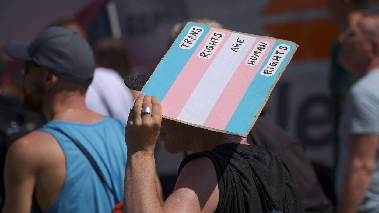 trans rights are human rights sign