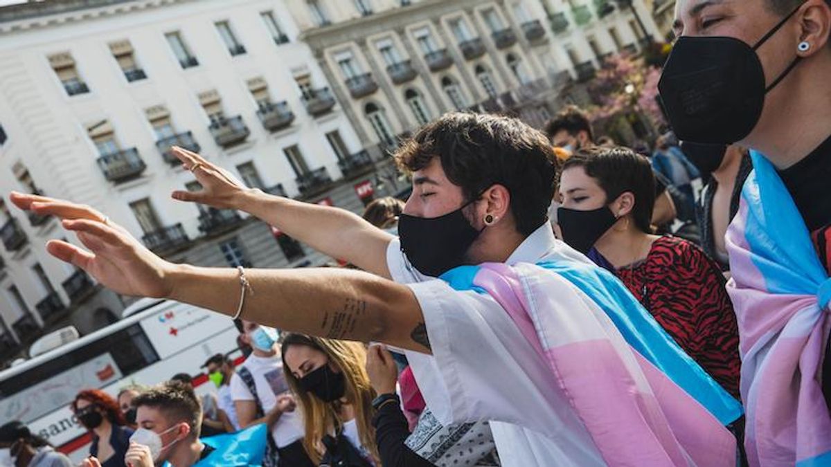 Trans rights demonstration in Madrid