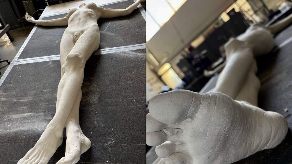 transgender jesus statue