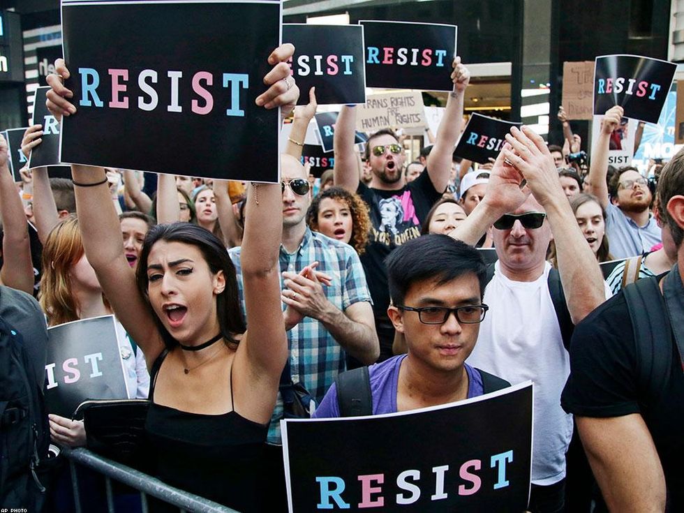 Transgender Military Ban Protests