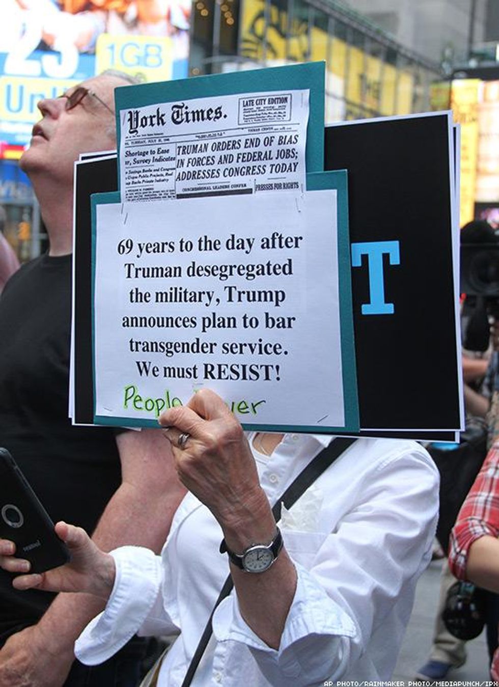 Transgender Military Ban Protests