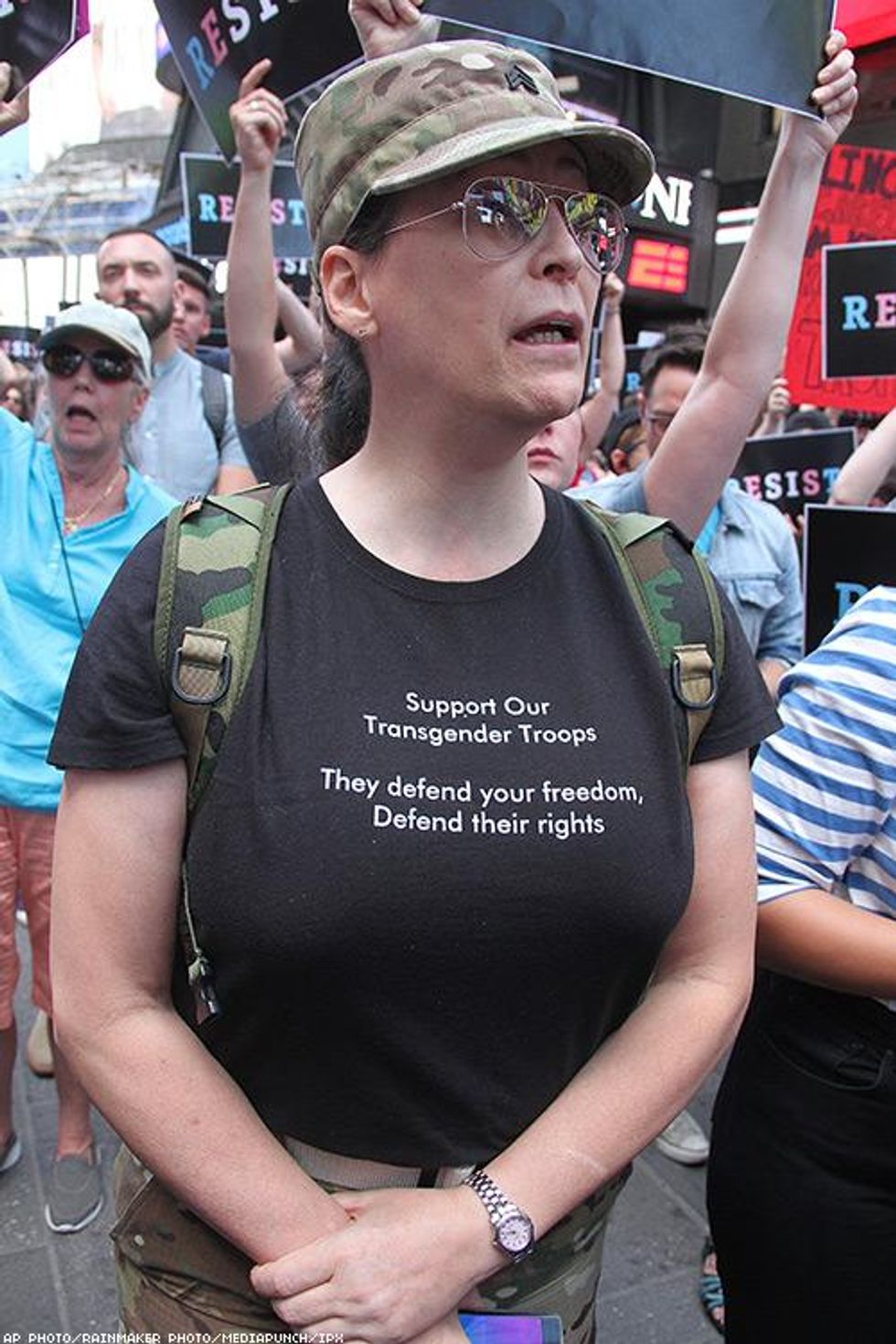 Transgender Military Ban Protests