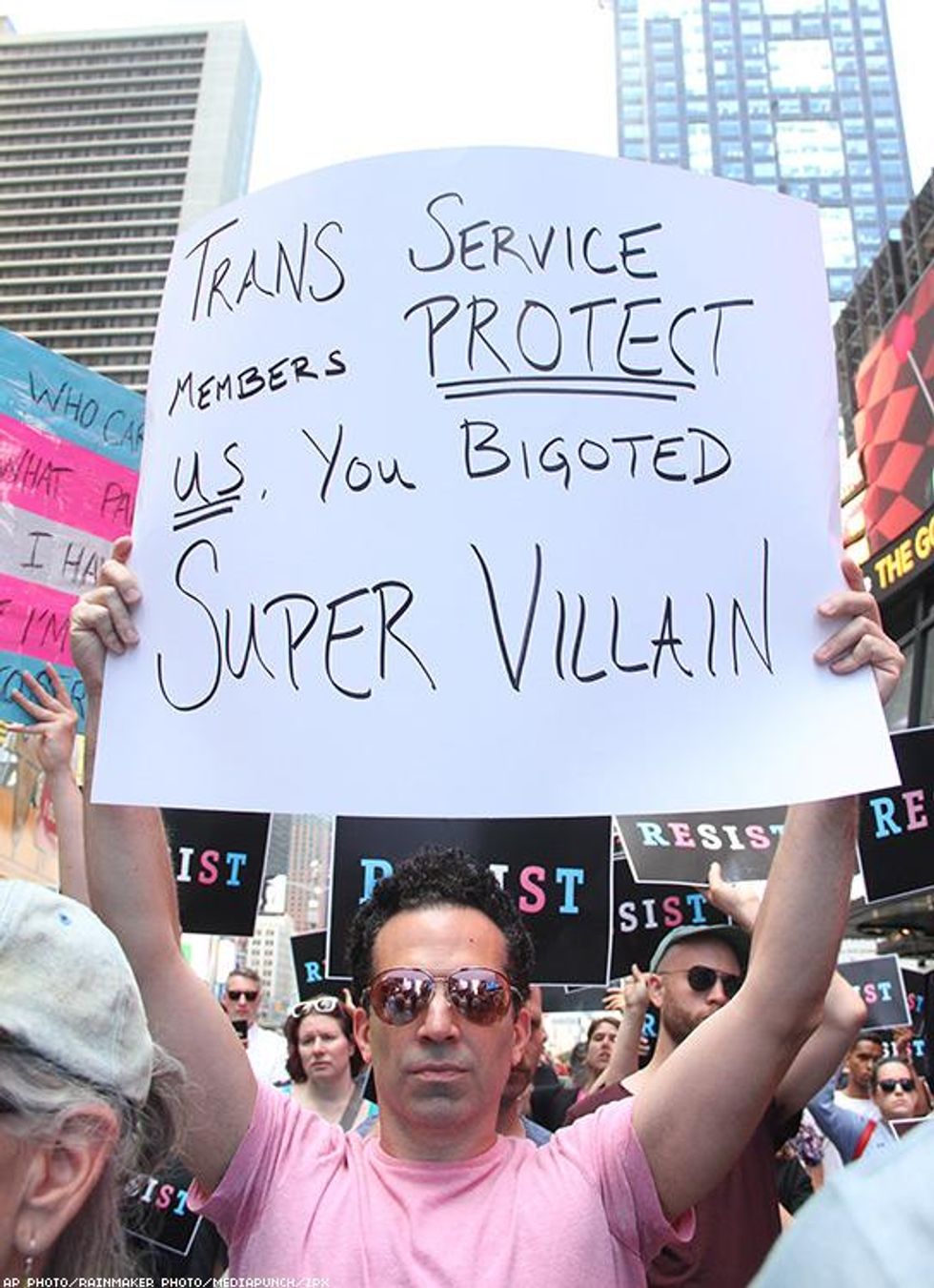 Transgender Military Ban Protests