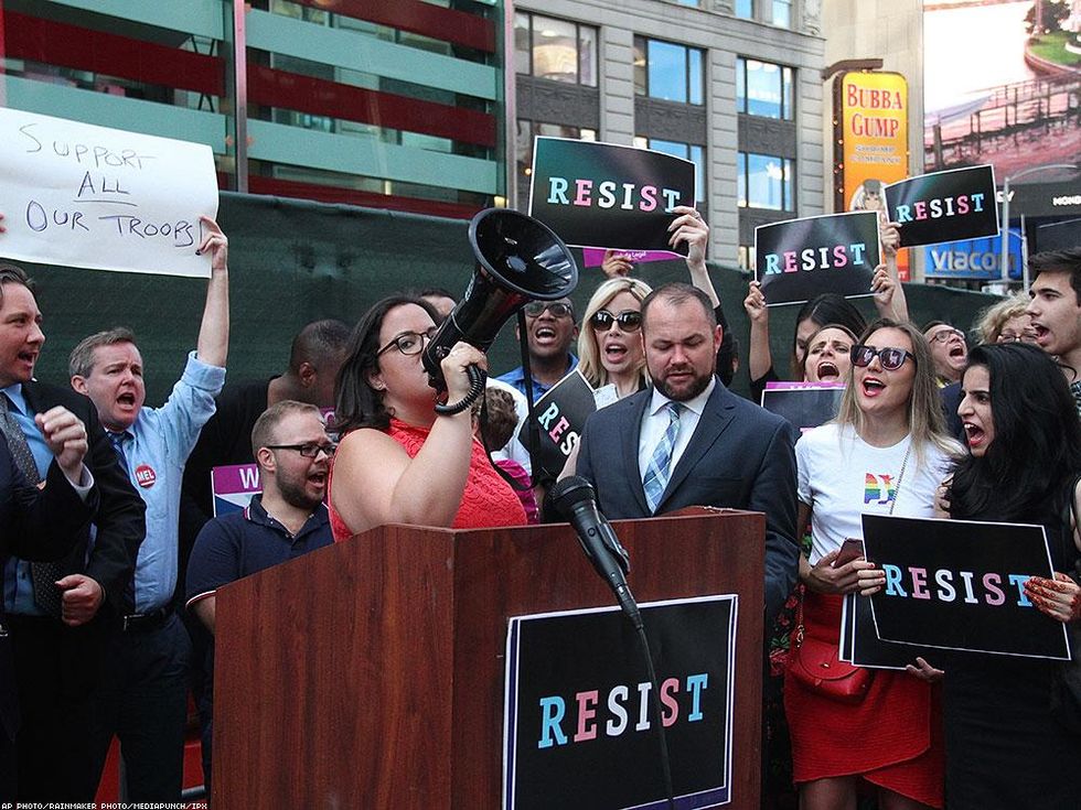 Transgender Military Ban Protests