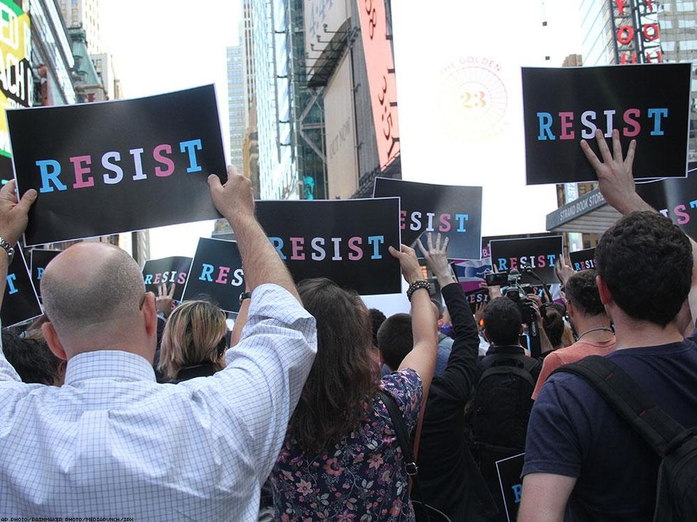 Transgender Military Ban Protests