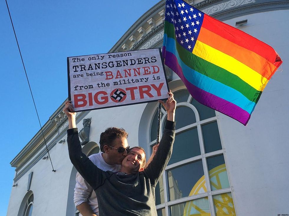 Transgender Military Ban Protests