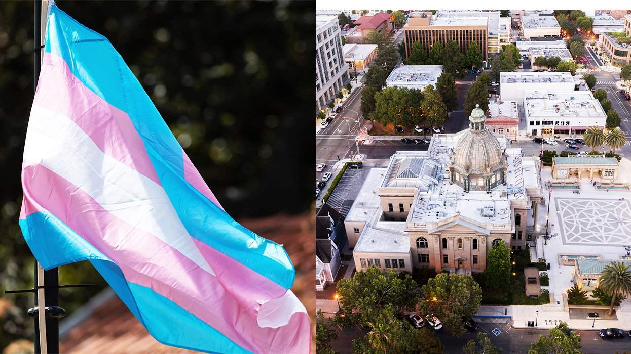 Transgender Pride Flag; San Mateo