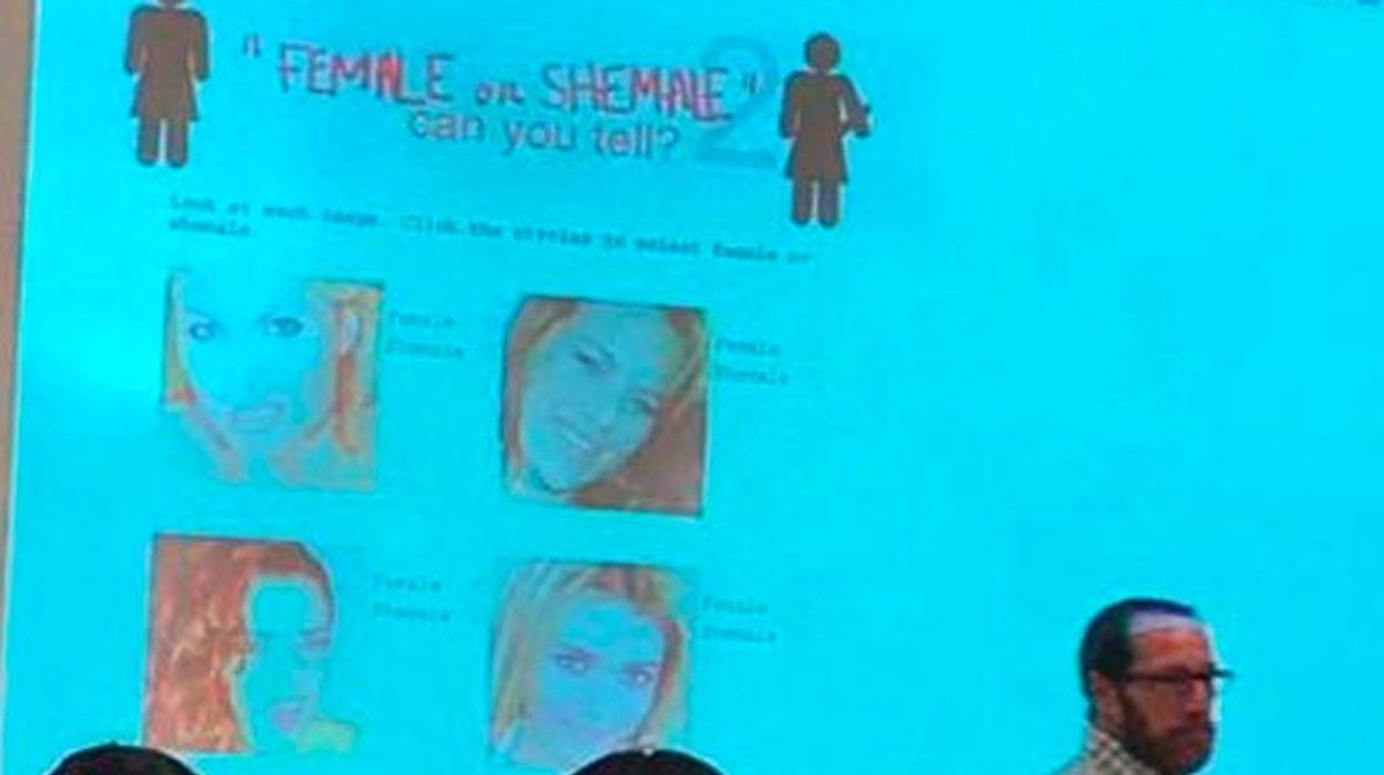 Transphopic professor