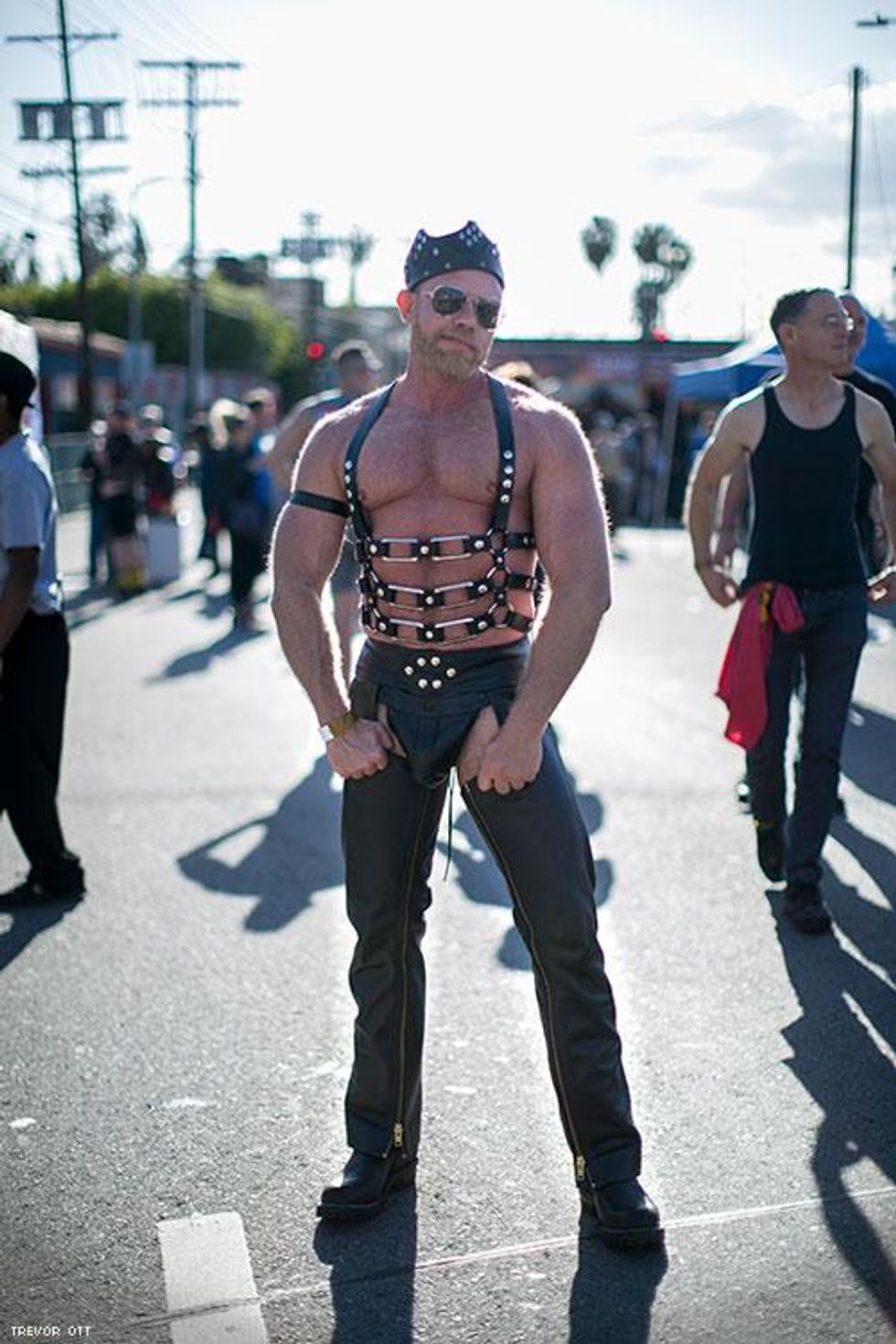 Trevor Ott: Leather portraits. See link below for more.