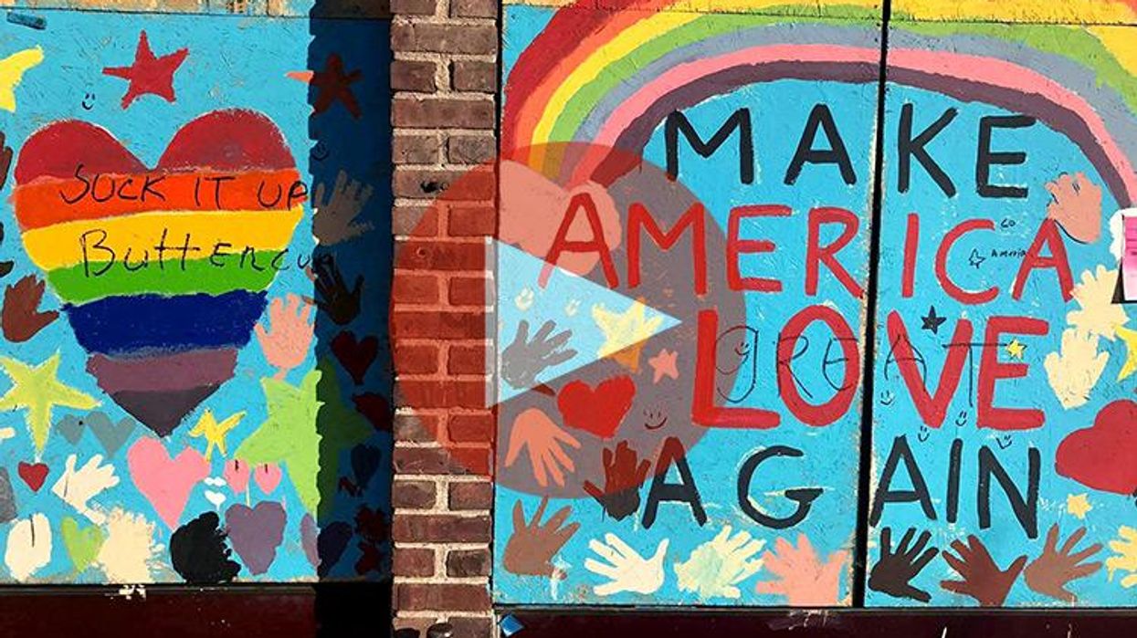 Trump Supporters Vandalize