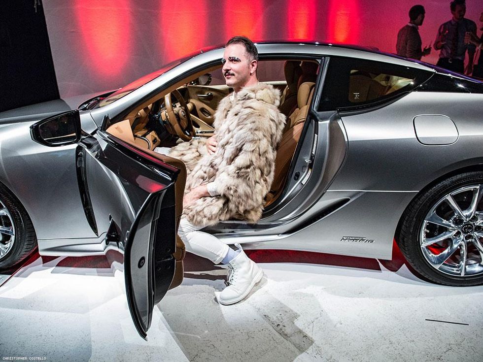 Trying on a Lexus for size, and it fits perfectly.