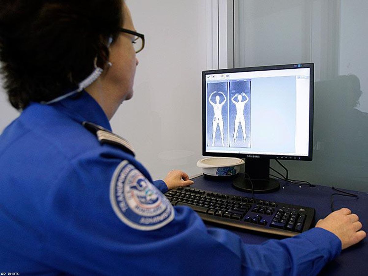 TSA full-body imaging scanner results
