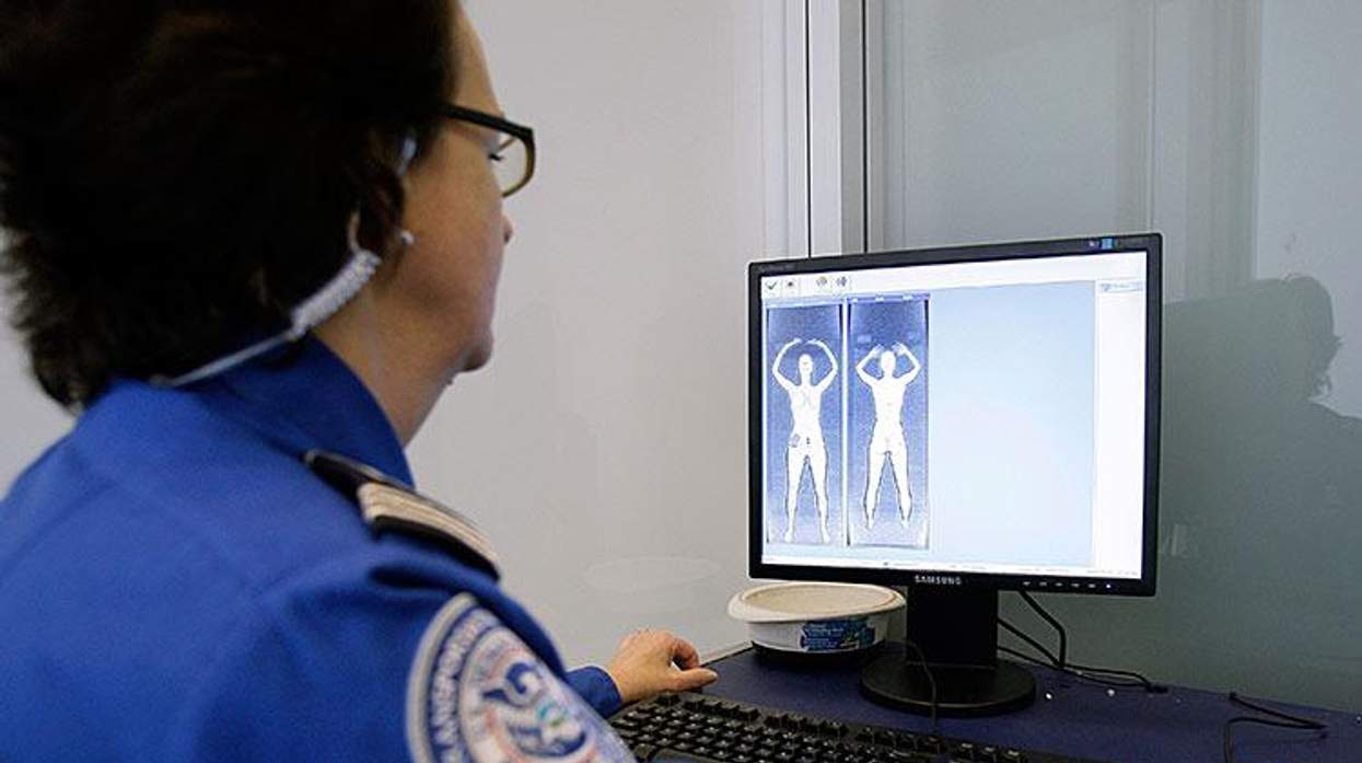 TSA full-body imaging scanner results