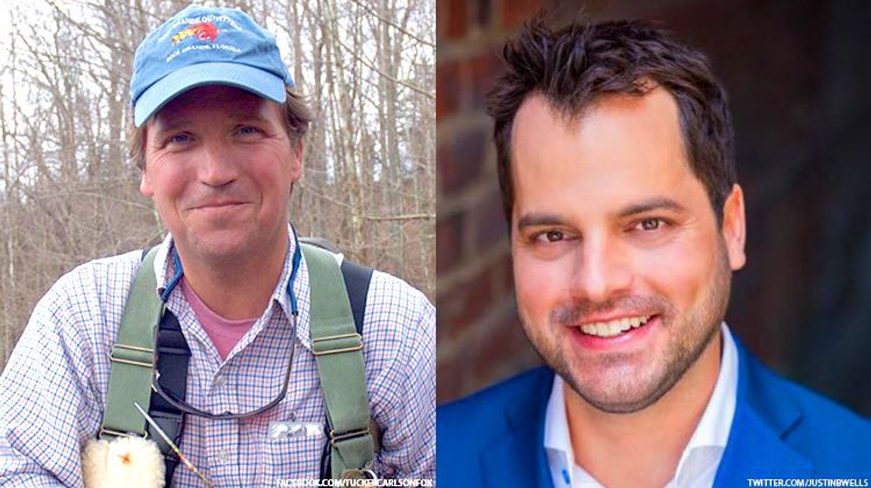 Tucker Carlson and Justin Wells