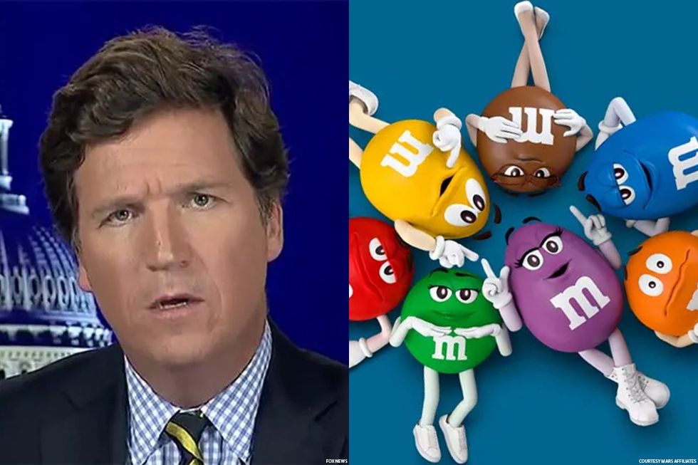 Tucker Carlson and M&Ms