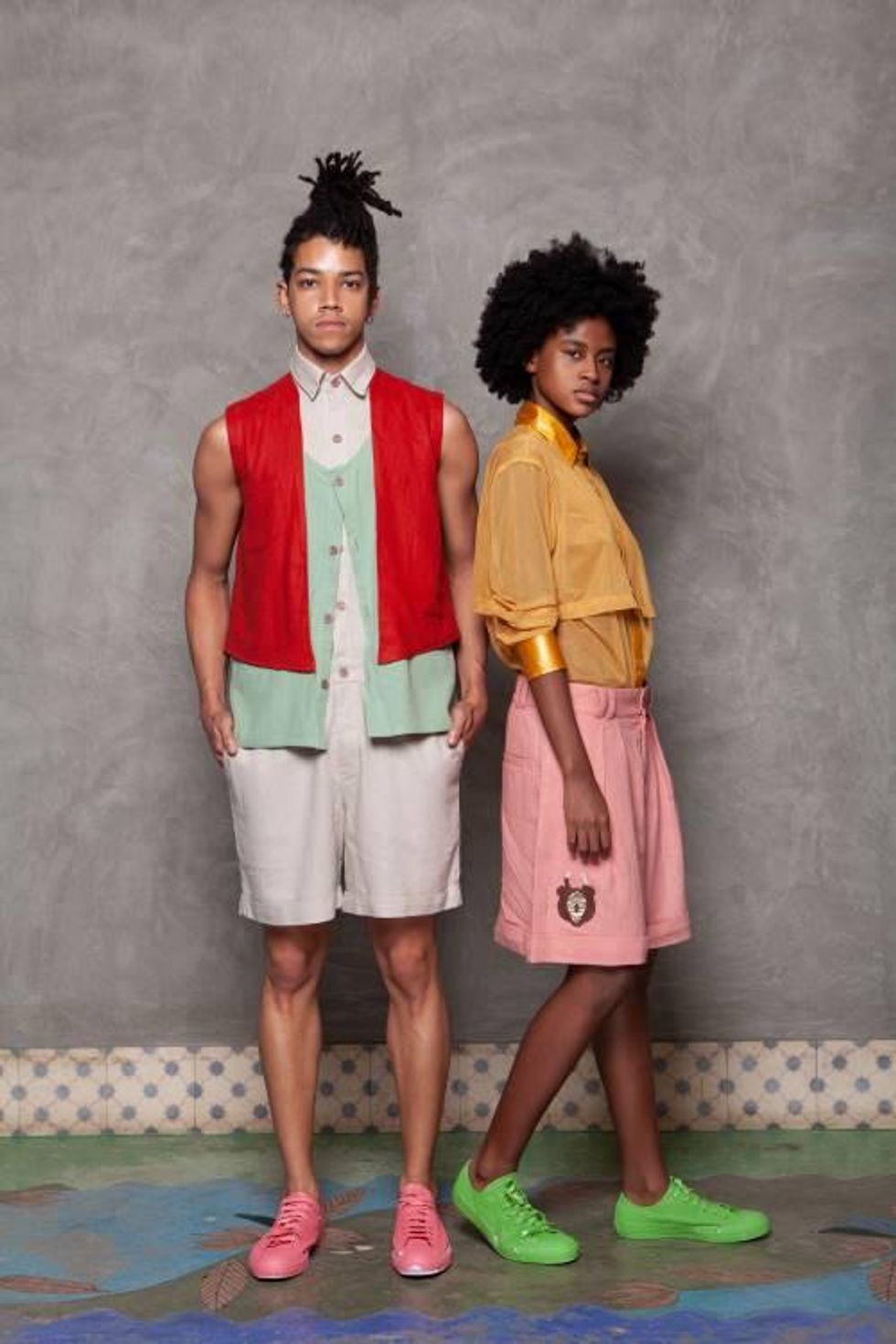 Two Black models showing fashion pieces from WeDu by Coreon Du